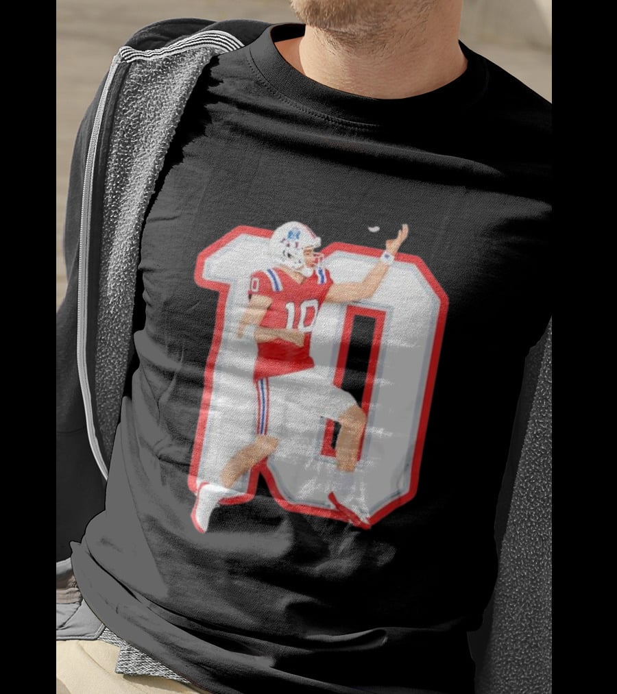 Air Maye Touchdown Flip Football Jersey Number 10 T-Shirt