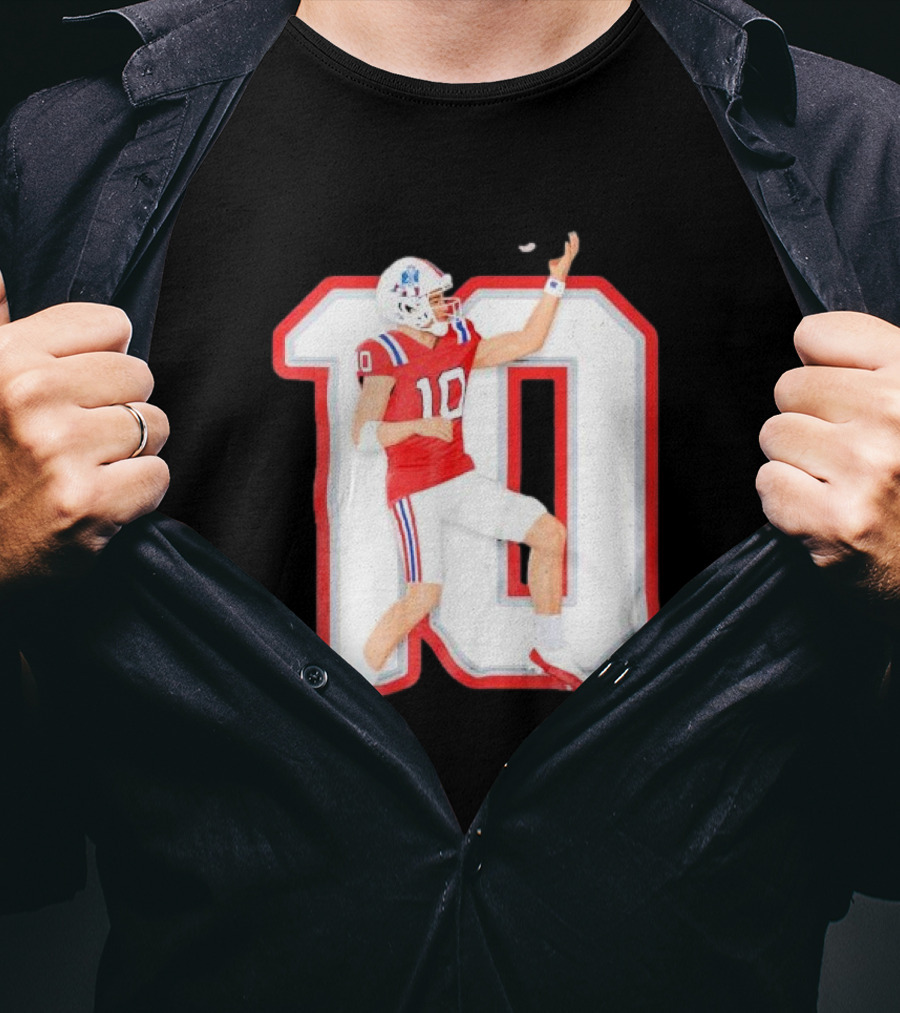 Air Maye Touchdown Flip Football Jersey Number 10 T-Shirt