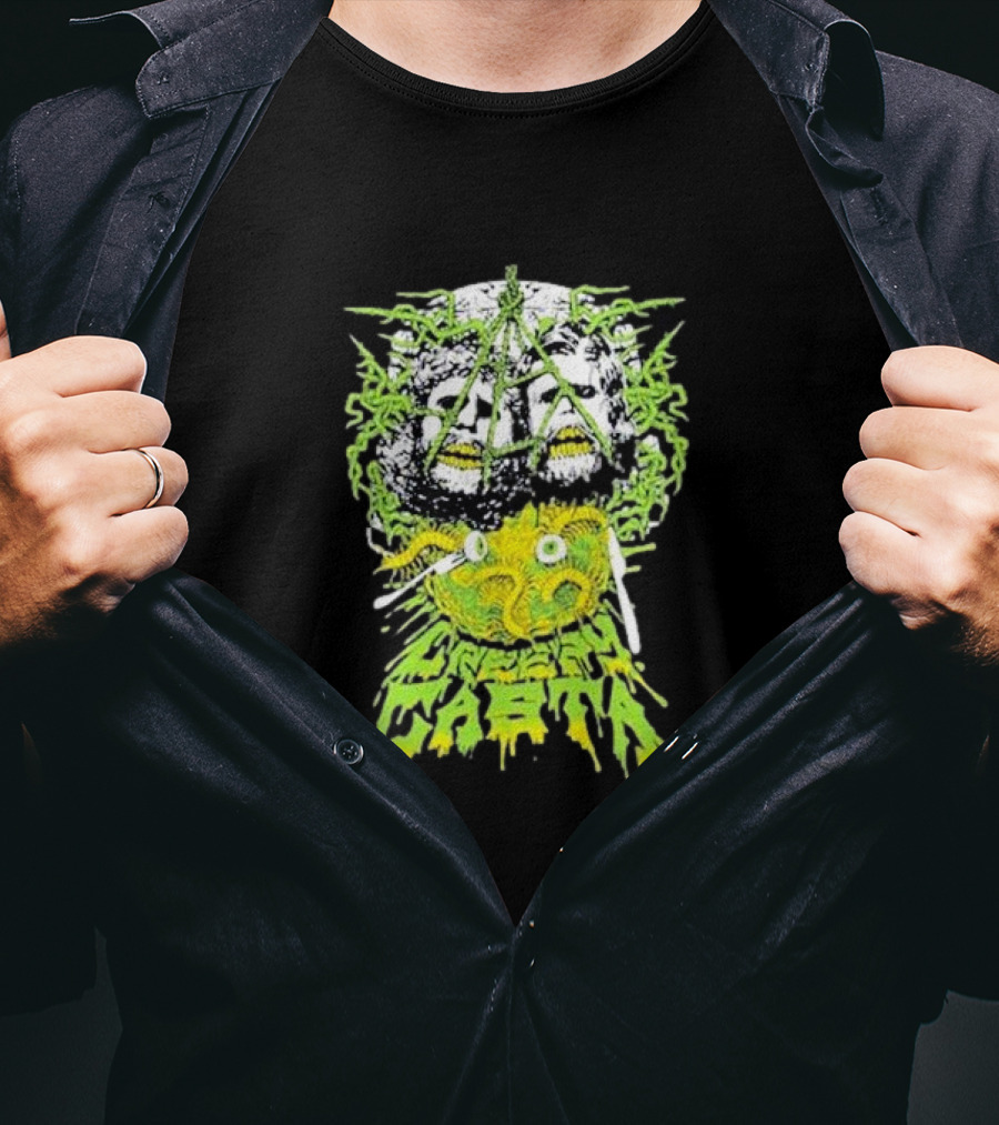 Creepycasta Creepy Tentacled Skull Neon Eyes T-Shirt