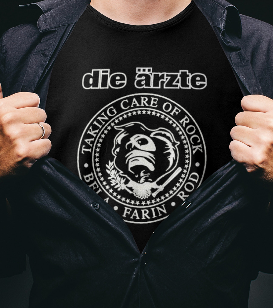 Die Ärzte Taking Care Of Rock Bela Farin Rod T-Shirt