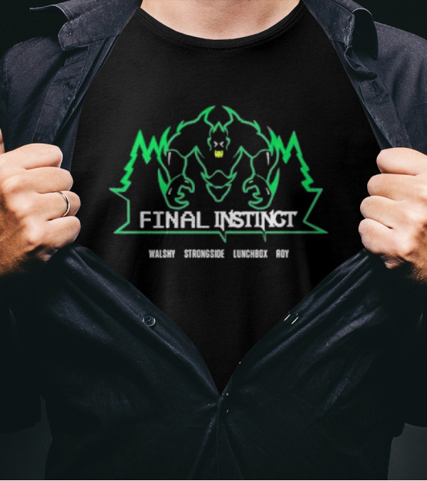 Final Instinct Walshy Strongside Lunchbox Roy Monster Forest Graphics T-Shirt
