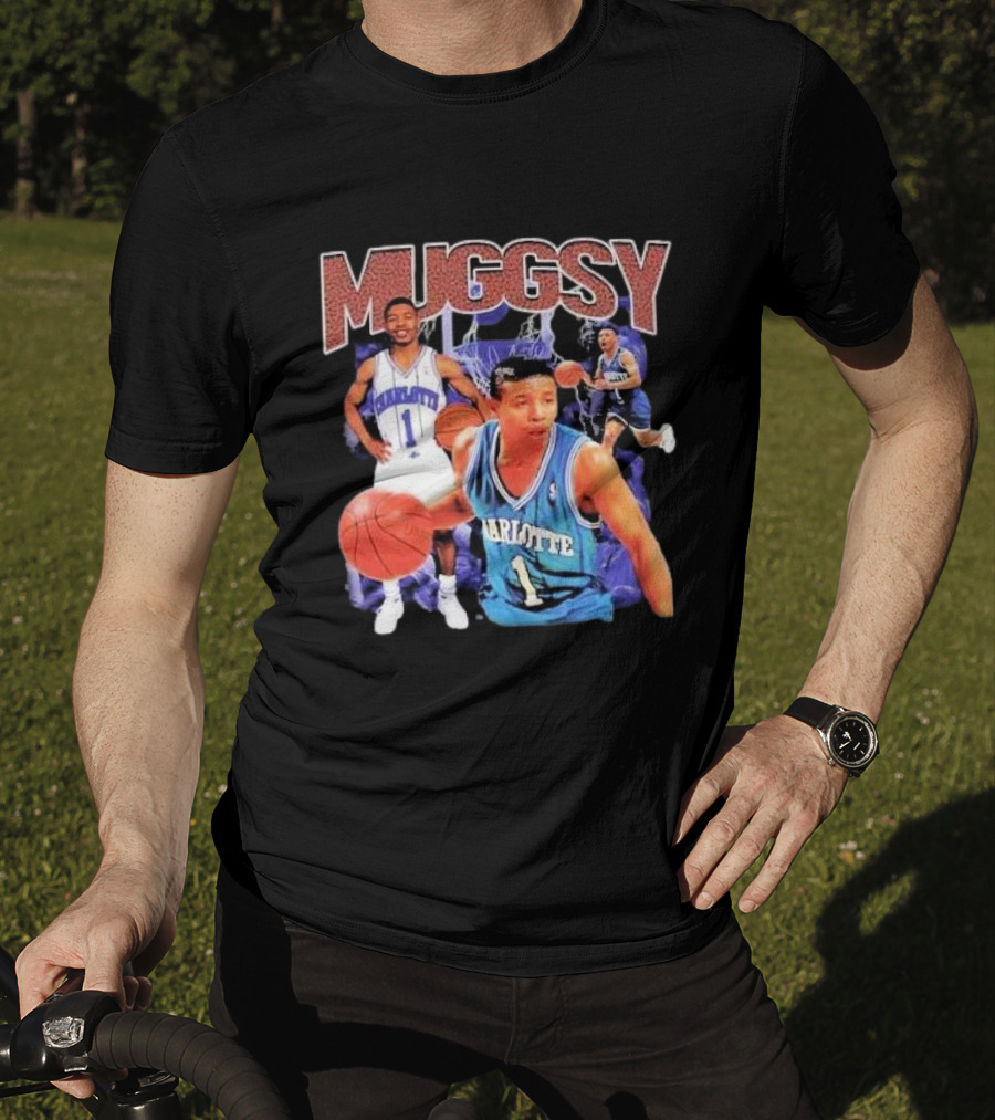 Muggsy Bogues Charlotte Basketball Legend T-Shirt