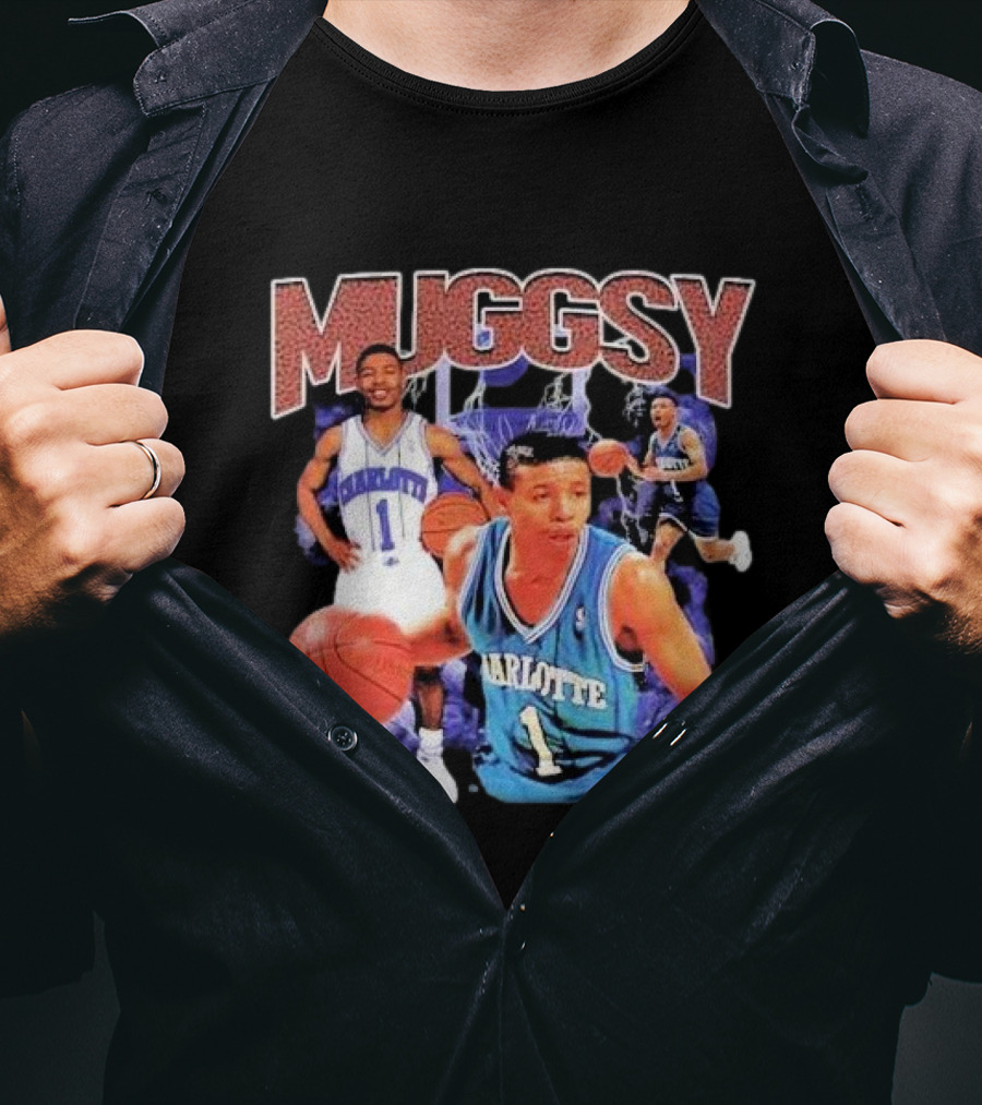 Muggsy Bogues Charlotte Basketball Legend T-Shirt