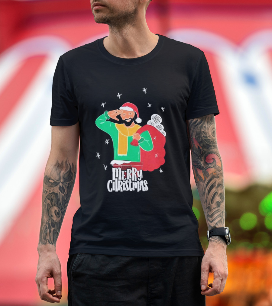 Merry Christmas Jb Gill Santa Holiday Collection T-Shirt