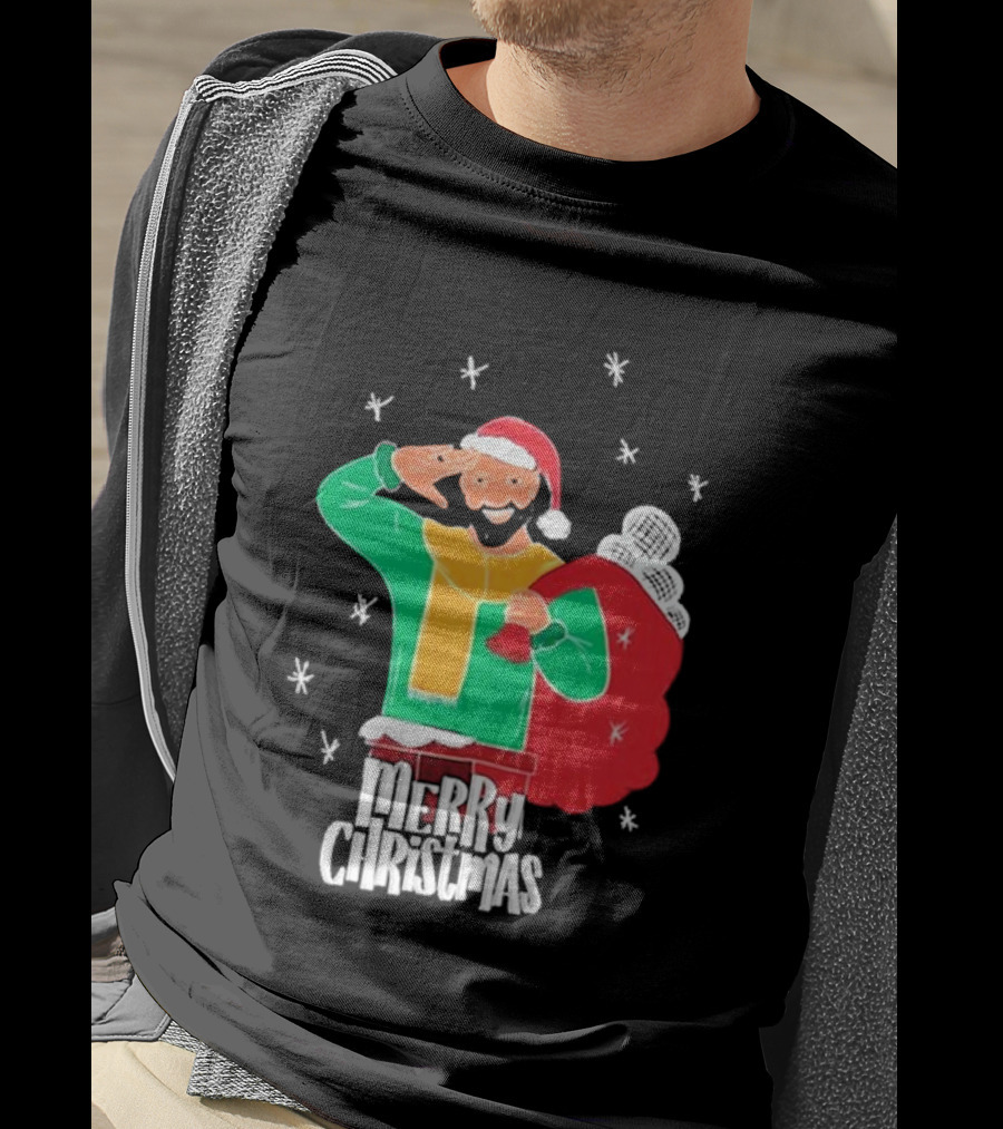 Merry Christmas Jb Gill Santa Holiday Collection T-Shirt