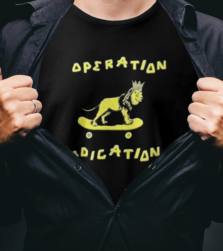 Stussy Operation Radication Lion Skateboard Crown T-Shirt