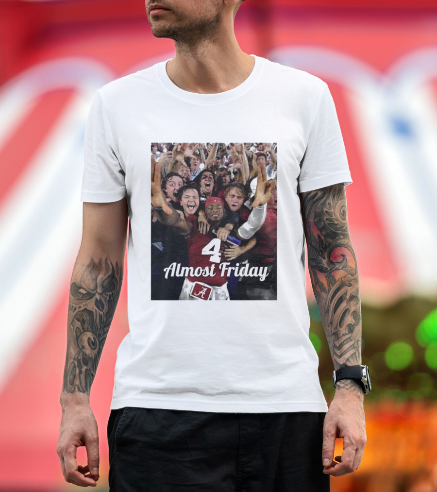 Almost Friday Jalen Milroe Number 4 T-Shirt