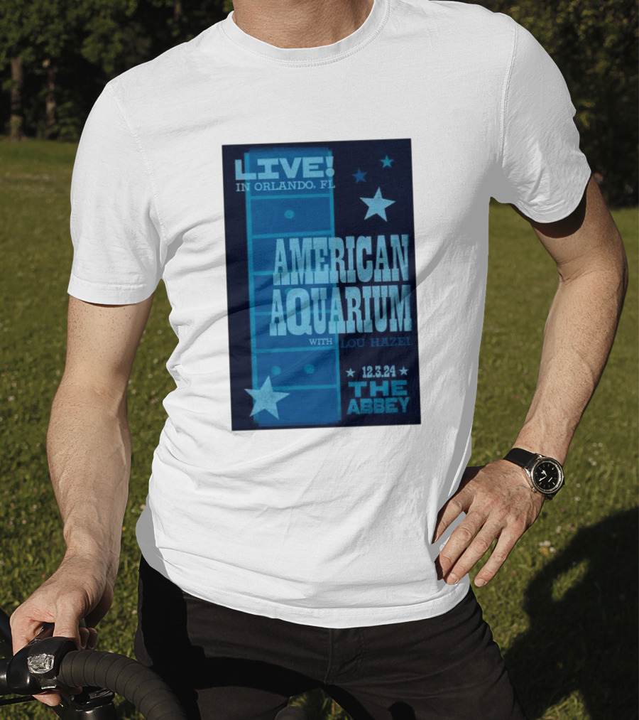 LIVE American Aquarium With Lou Hazel The Abbey Orlando FL 12.3.24 T-Shirt