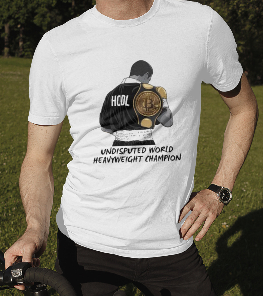 HODL Undisputed World Heavyweight Champion Bitcoin T-Shirt