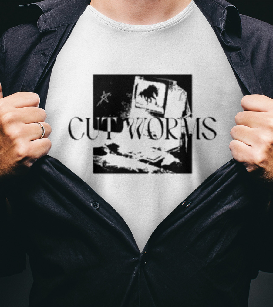 Cut Worms Horse Star TV Screen T-Shirt