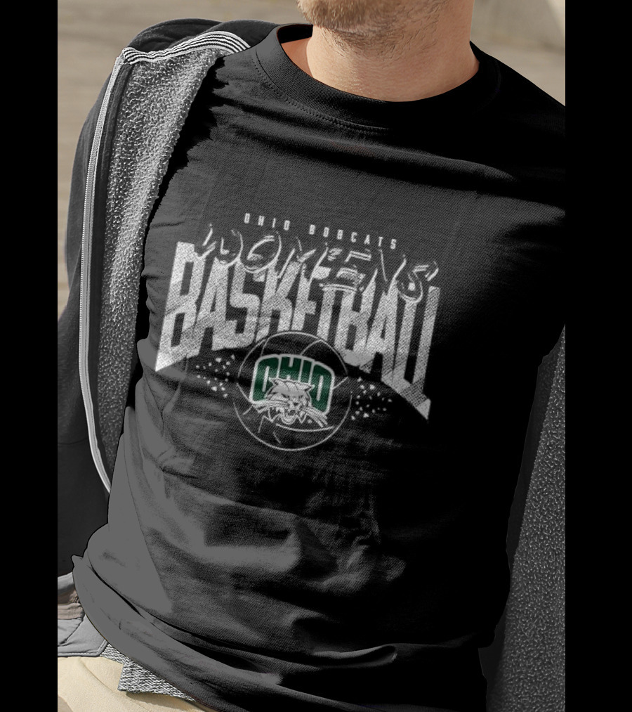 Ohio Bobcats Women's Basketball Green T-Shirt