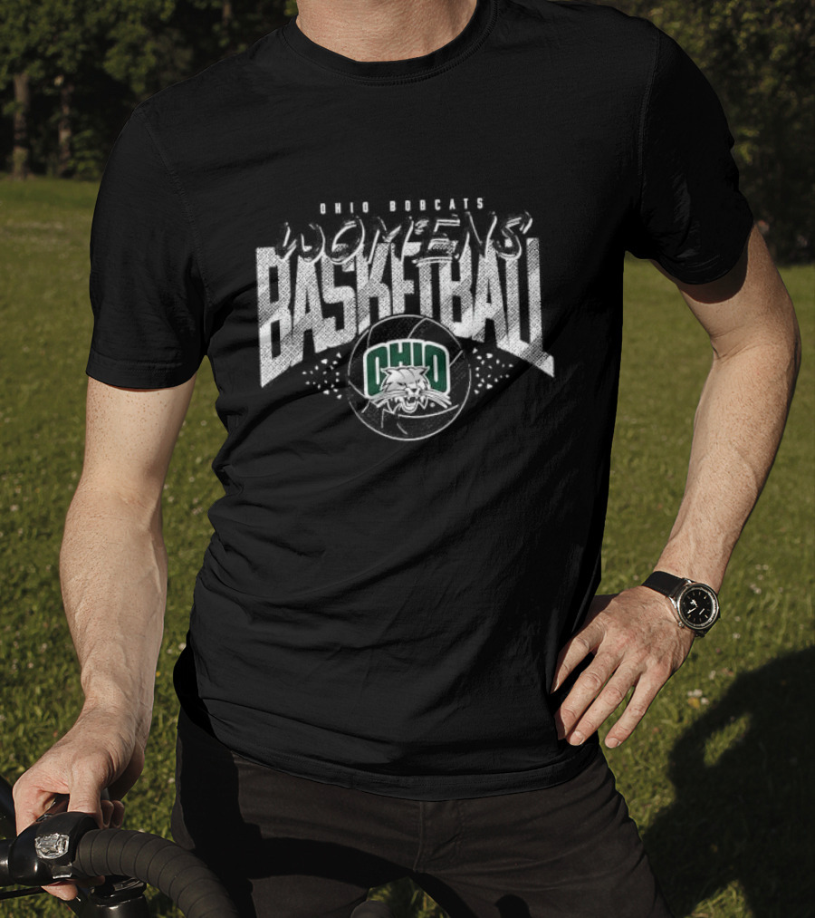 Ohio Bobcats Women's Basketball Green T-Shirt