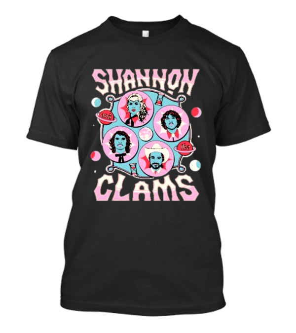 Shannon Clams 2024 Tour With Band Members In Retro Cosmic T-Shirt