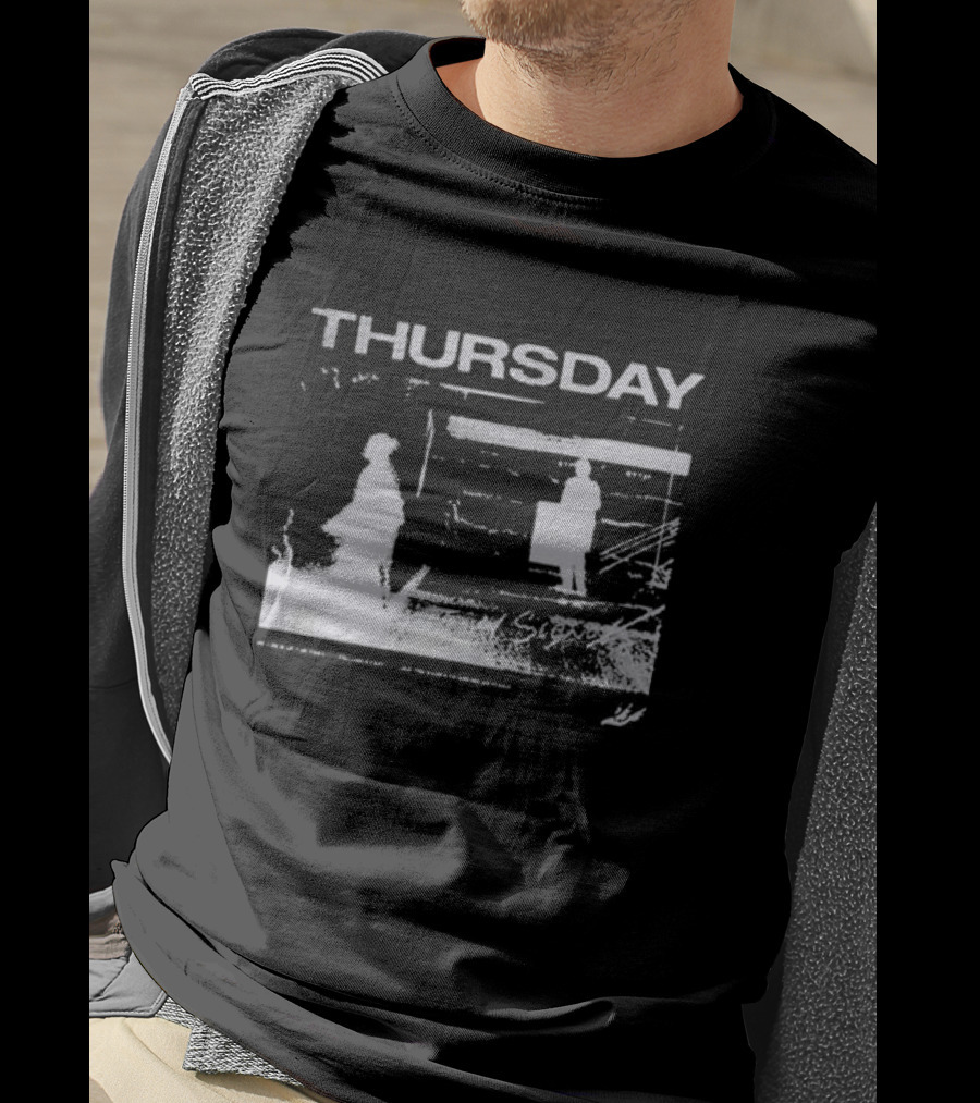 Thursday Subway Ghostly Figures In Transit T-Shirt