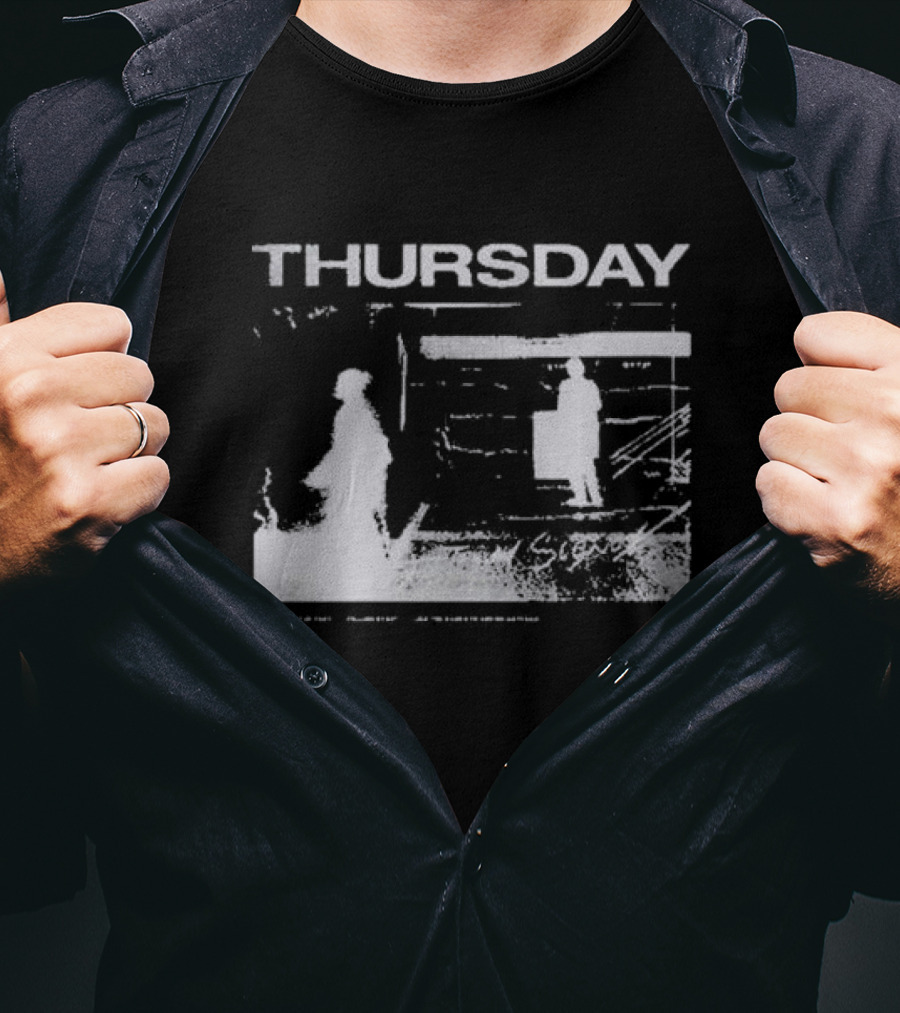 Thursday Subway Ghostly Figures In Transit T-Shirt