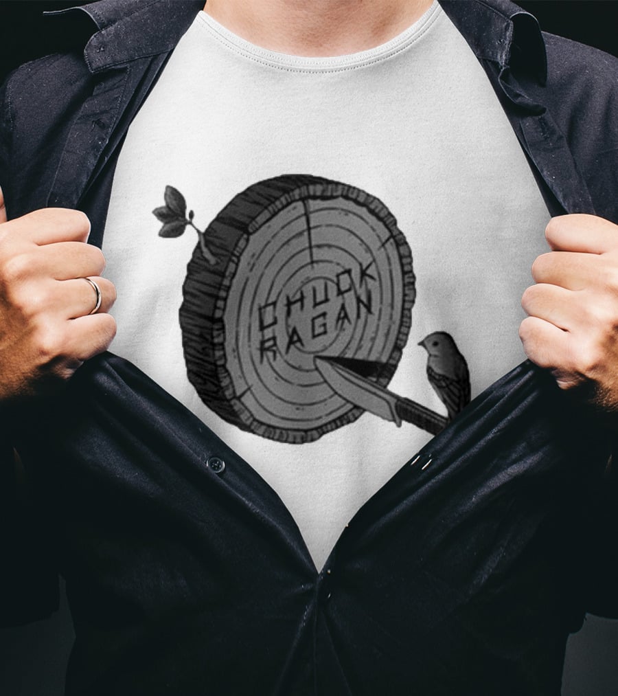 Chuck Ragan Tree Rings Knife Bird T-Shirt