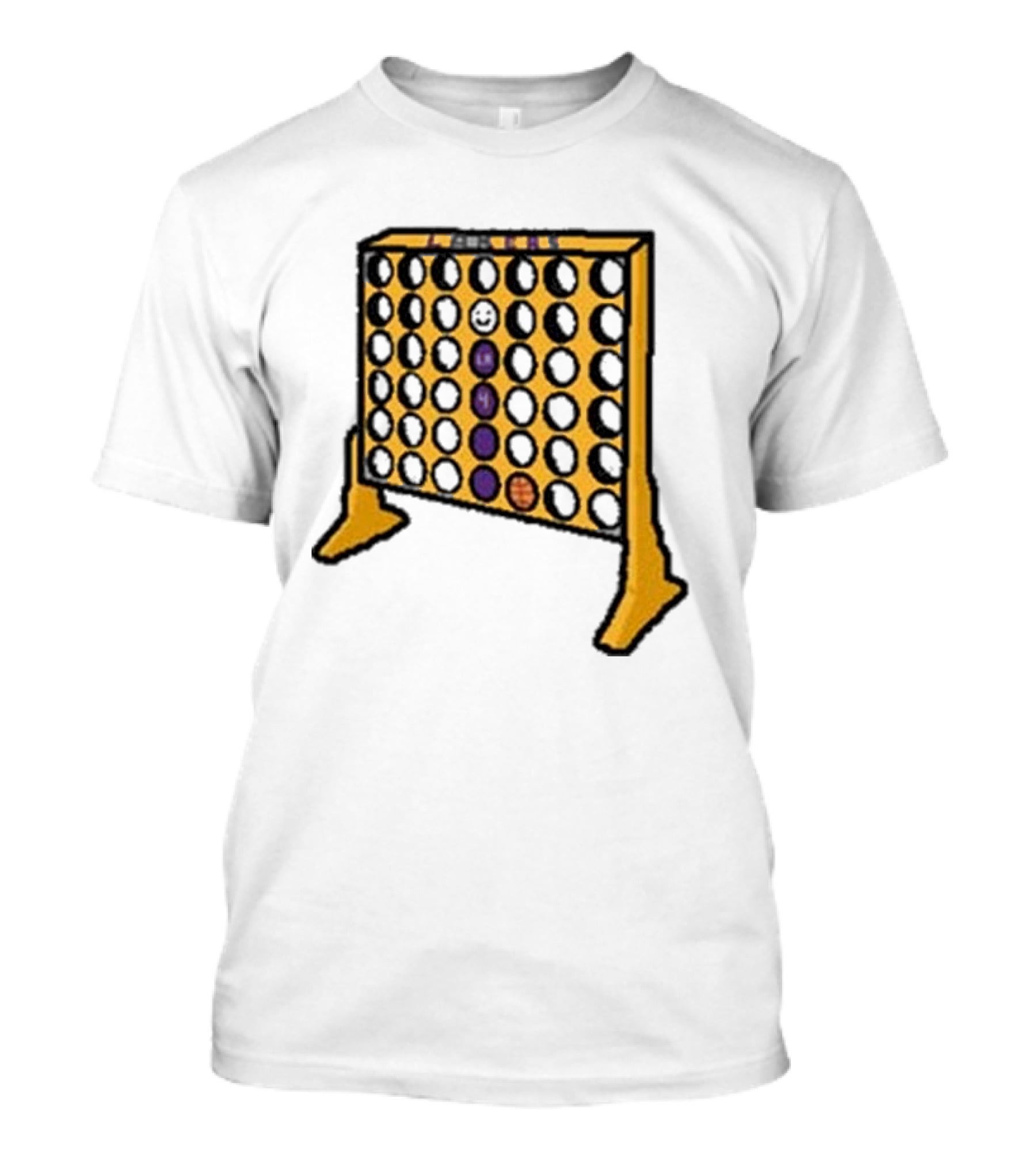 Knecht Four Purple Yellow Basketball Emoji T-Shirt