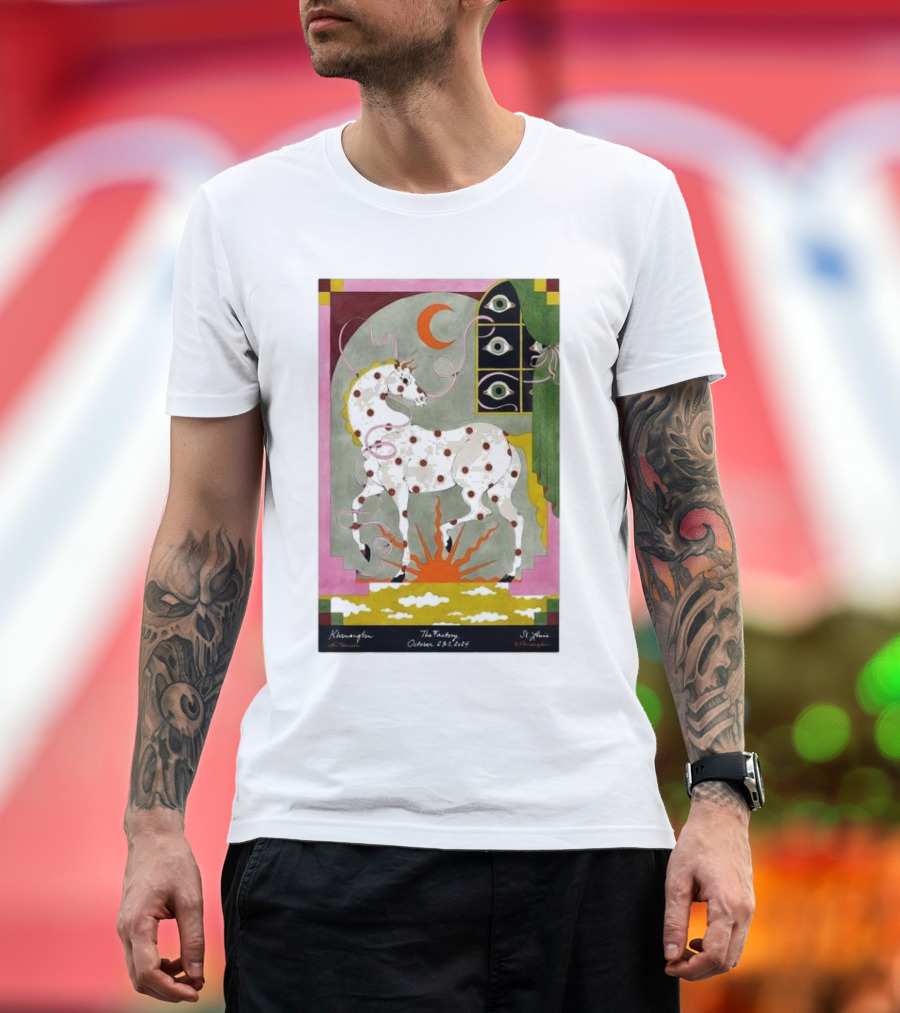 Khruangbin The Factory October 2 2024 St. Louis MO Horse and Crescent Moon T-Shirt