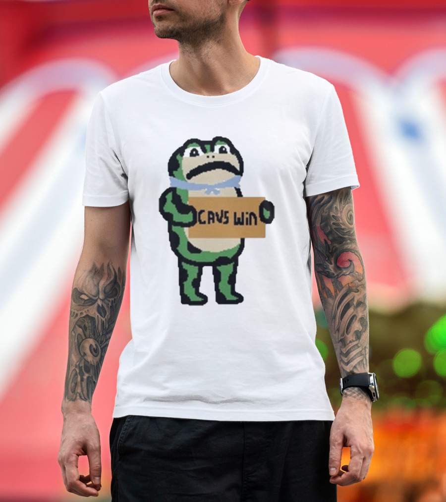 Cavs Win Victory Frog Pixel T-Shirt
