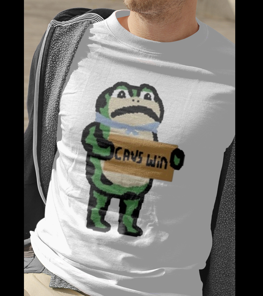 Cavs Win Victory Frog Pixel T-Shirt