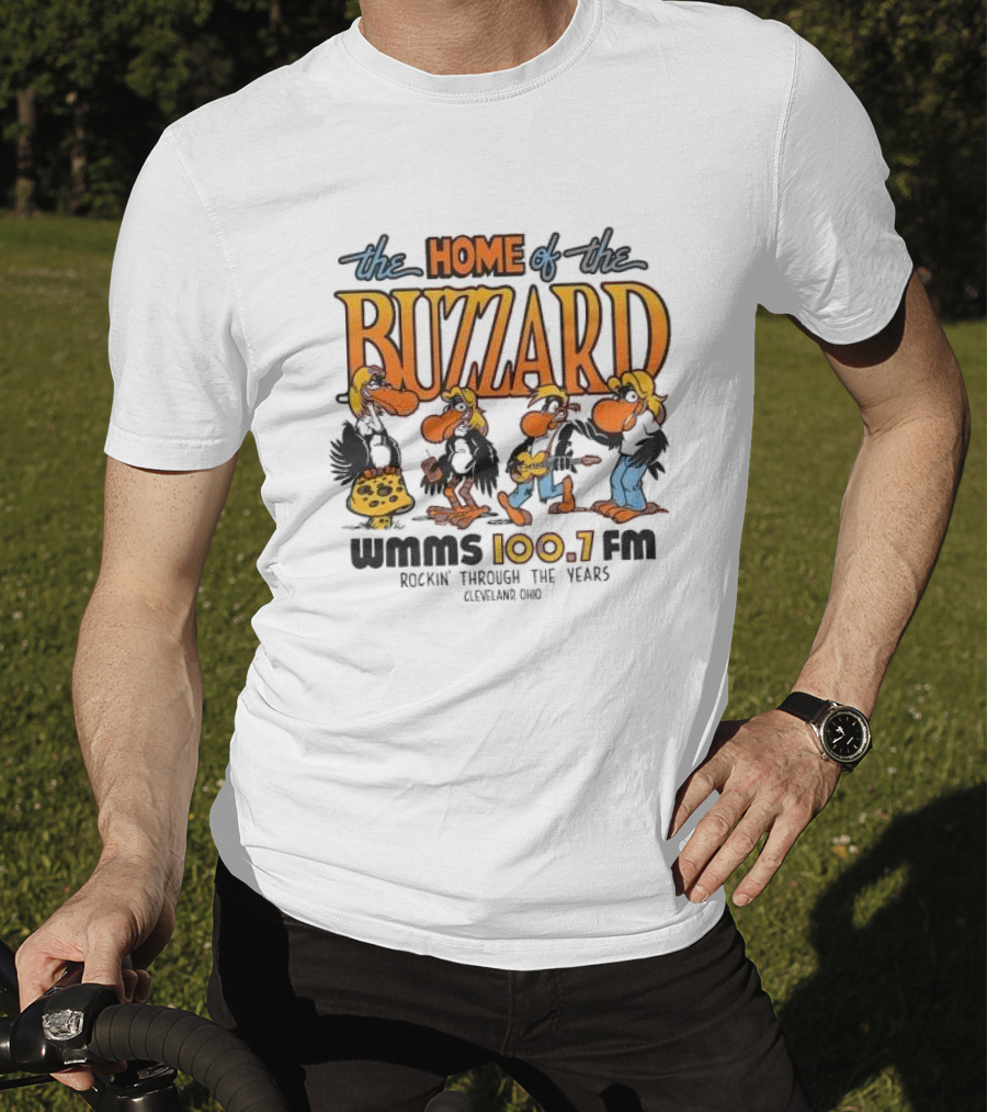 The Home Of The Buzzard WMMS 100.7 FM Rockin' Through The Years Cleveland Ohio T-Shirt