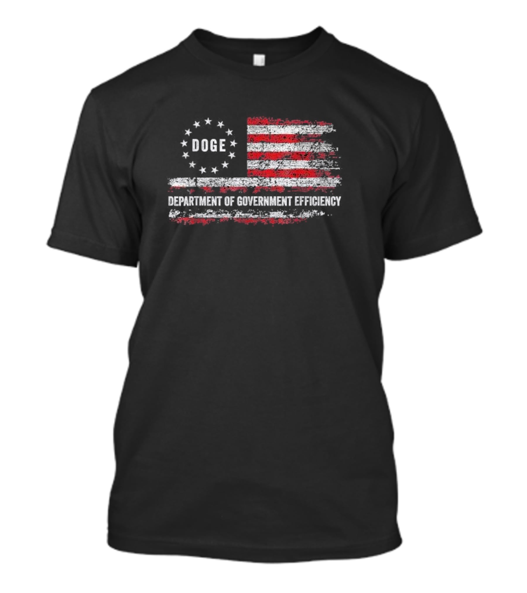 Doge Department Of Government Efficiency American Flag T-Shirt