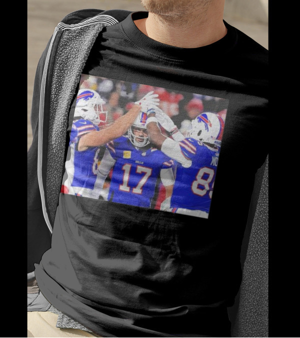 Josh Allen Buffalo Bills NFL Team Celebration Week 11 Game 17 Jersey T-Shirt