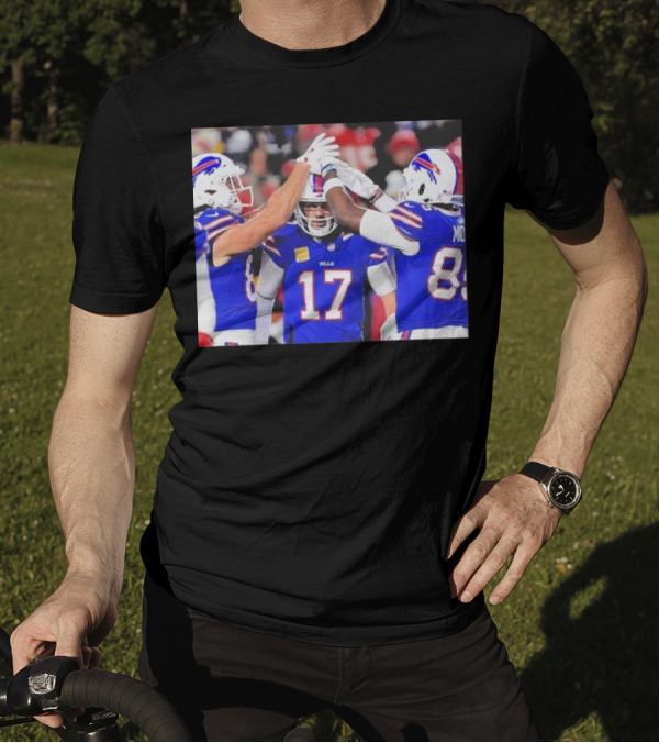 Josh Allen Buffalo Bills NFL Team Celebration Week 11 Game 17 Jersey T-Shirt
