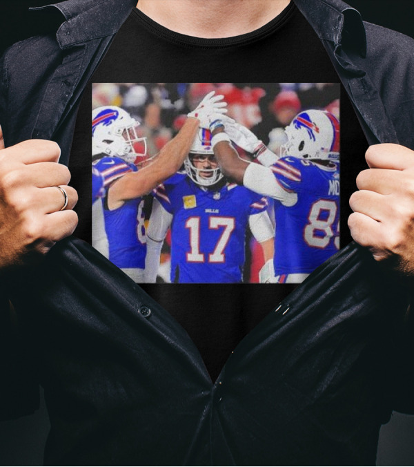 Josh Allen Buffalo Bills NFL Team Celebration Week 11 Game 17 Jersey T-Shirt