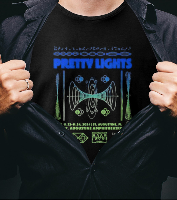 Pretty Lights St. Augustine Amphitheatre November 22-24 2024 Geometric T-Shirt