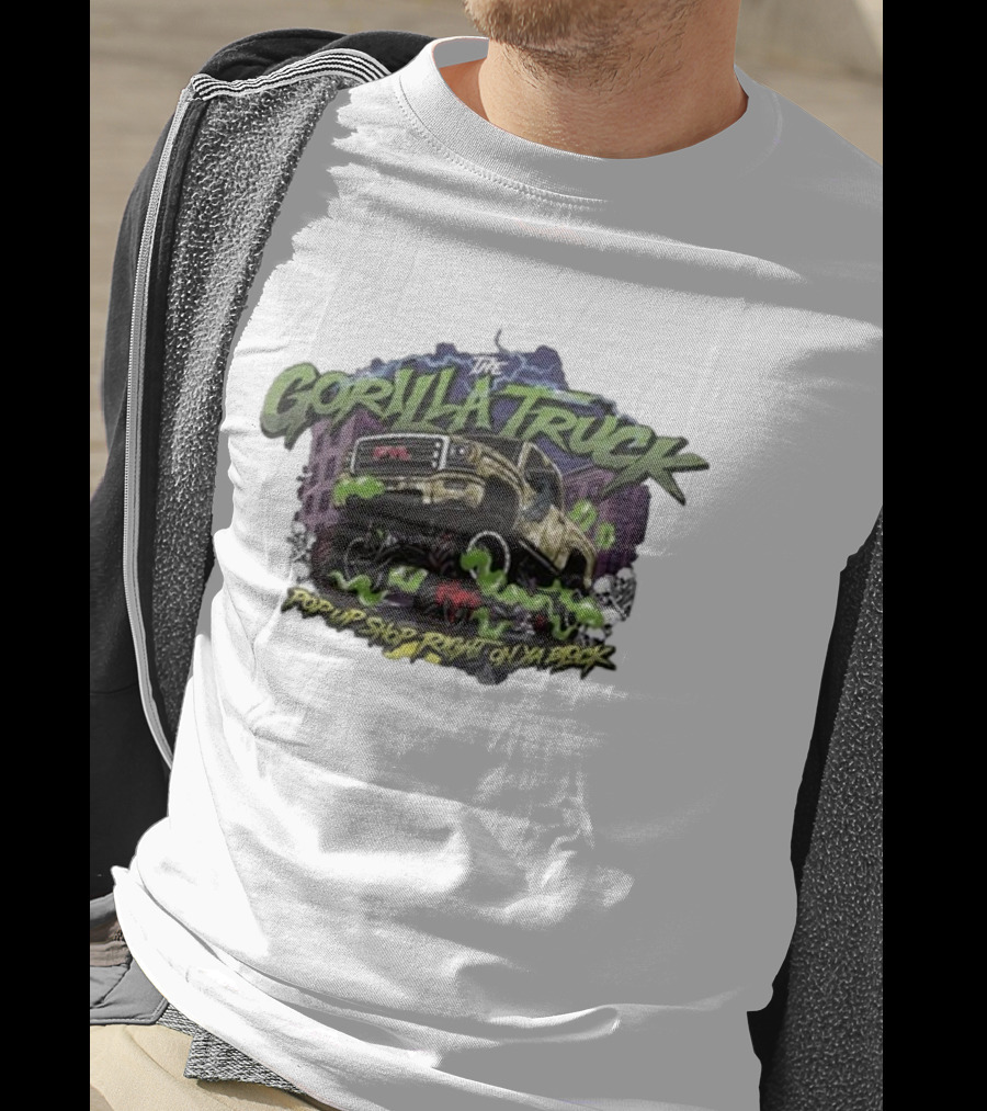 The Gorilla Truck Pop Up Shop Right On Ya Block T-Shirt
