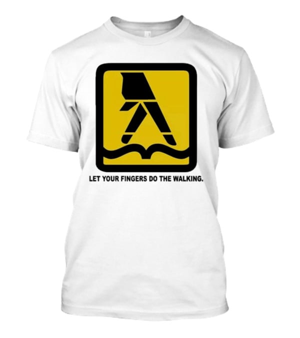 Yellow Pages Let Your Fingers Do The Walking Iconic T-Shirt
