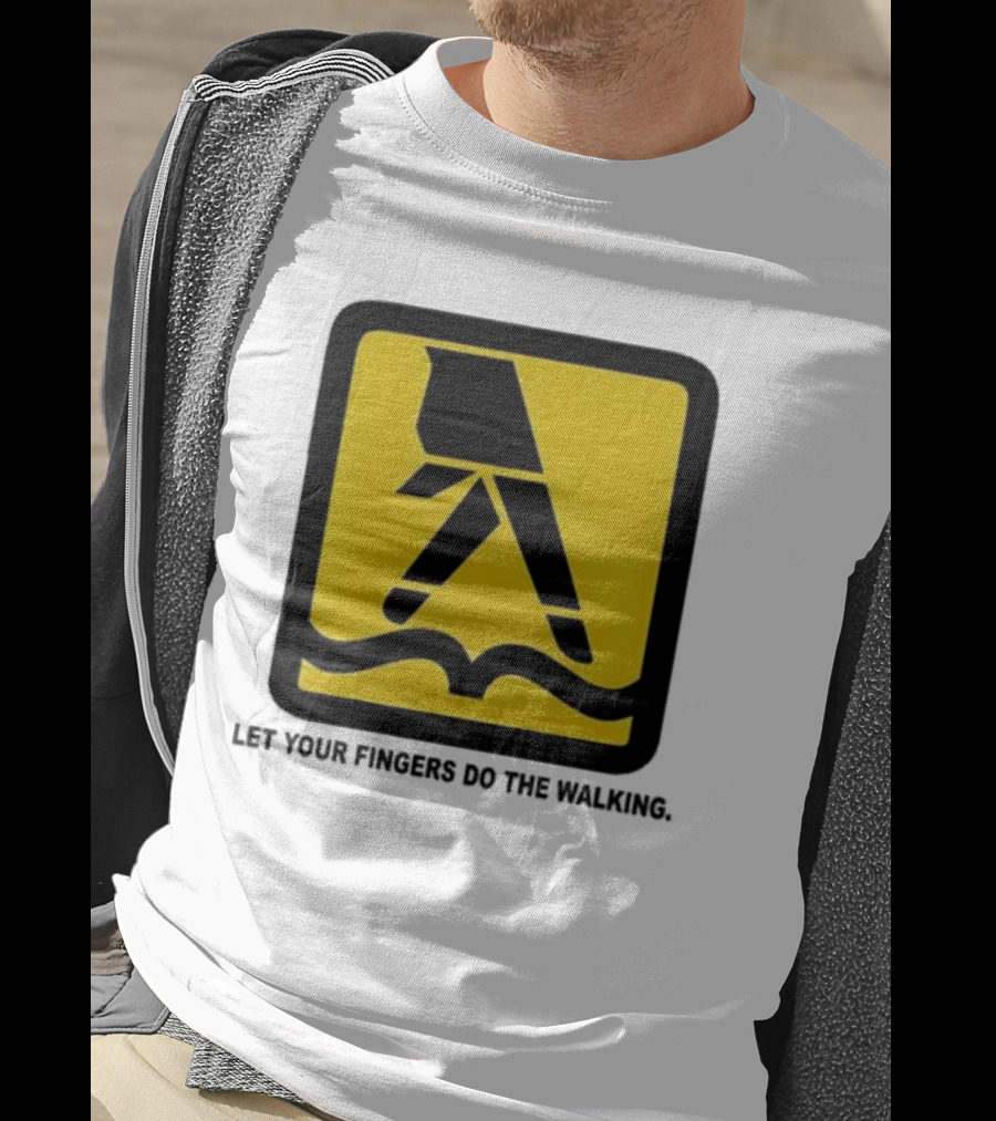Yellow Pages Let Your Fingers Do The Walking Iconic T-Shirt