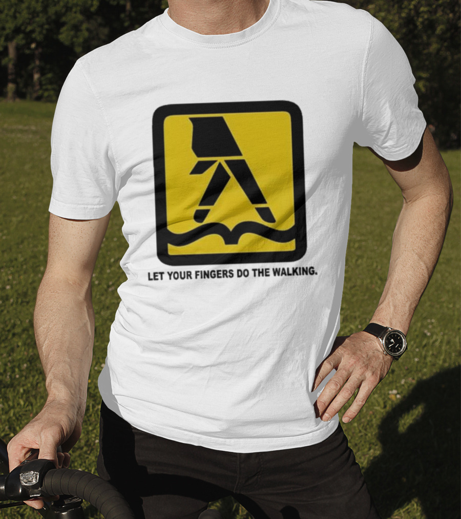 Yellow Pages Let Your Fingers Do The Walking Iconic T-Shirt