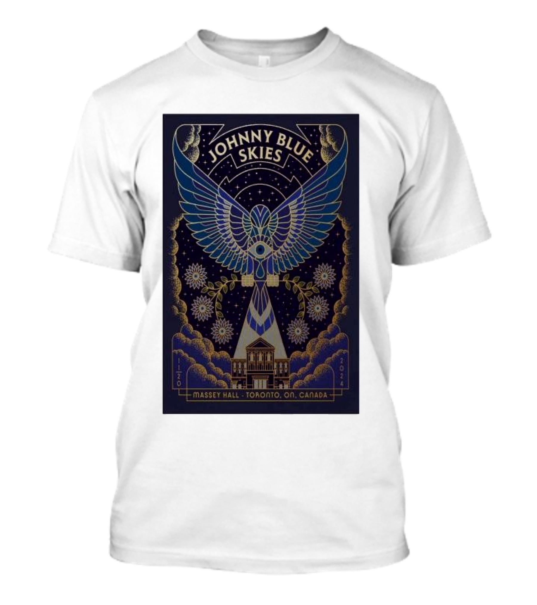 Johnny Blue Skies Massey Hall Toronto T-Shirt