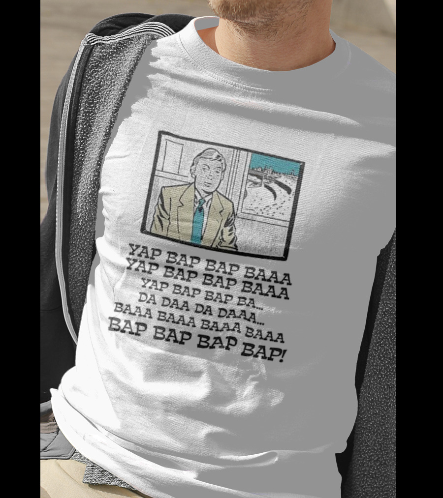 Yap Bap Bap Baaa Richie Cricket Commentary Scenes Text T-Shirt