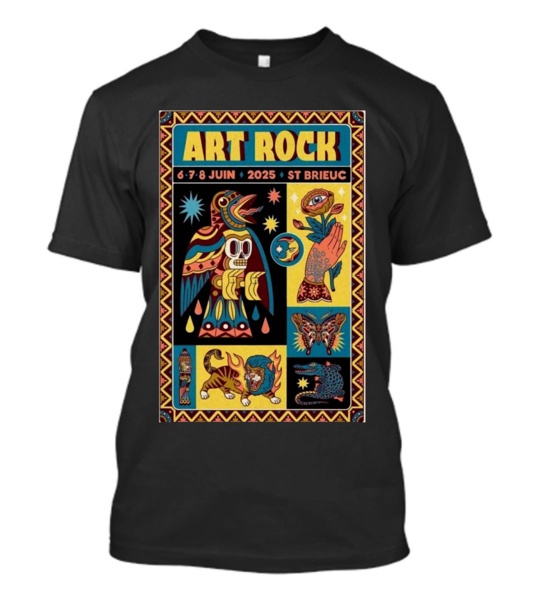 Art Rock Festival 2025 St Brieuc June 6-8 Bretagne France T-Shirt