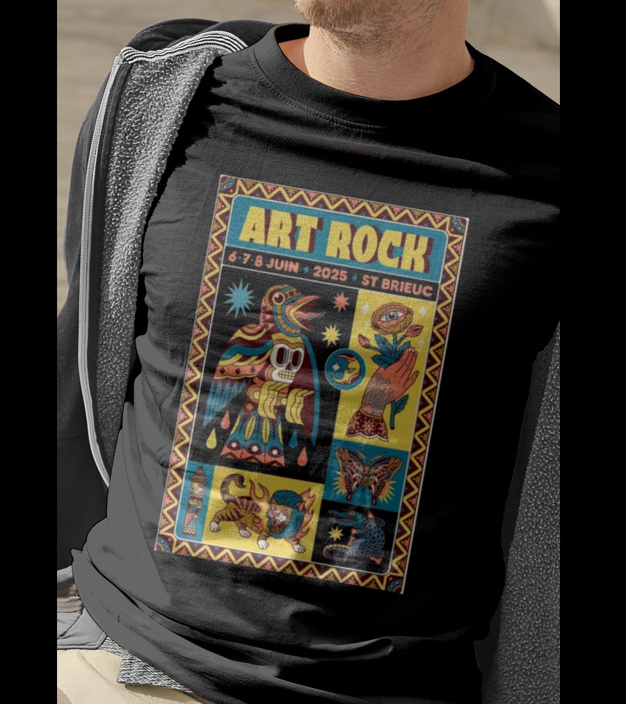 Art Rock Festival 2025 St Brieuc June 6-8 Bretagne France T-Shirt
