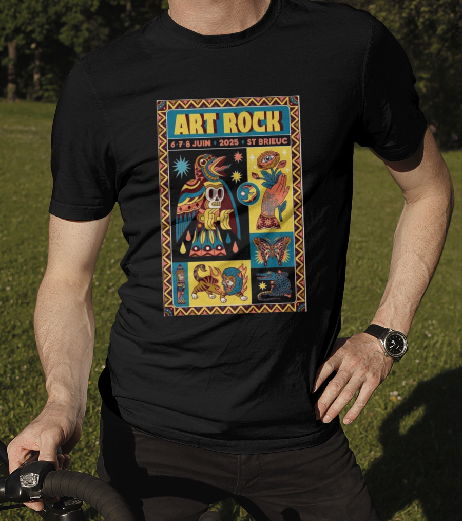 Art Rock Festival 2025 St Brieuc June 6-8 Bretagne France T-Shirt