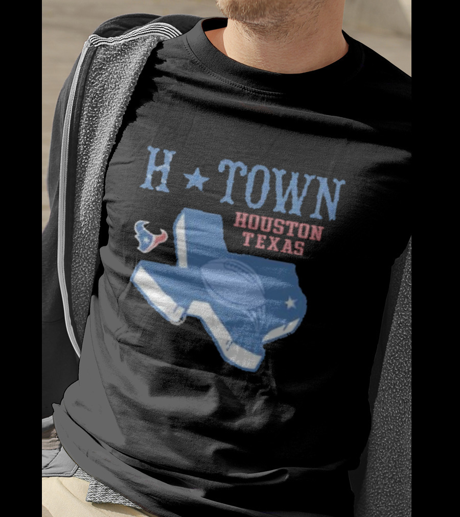 H-Town Houston Texas Football Texans T-Shirt