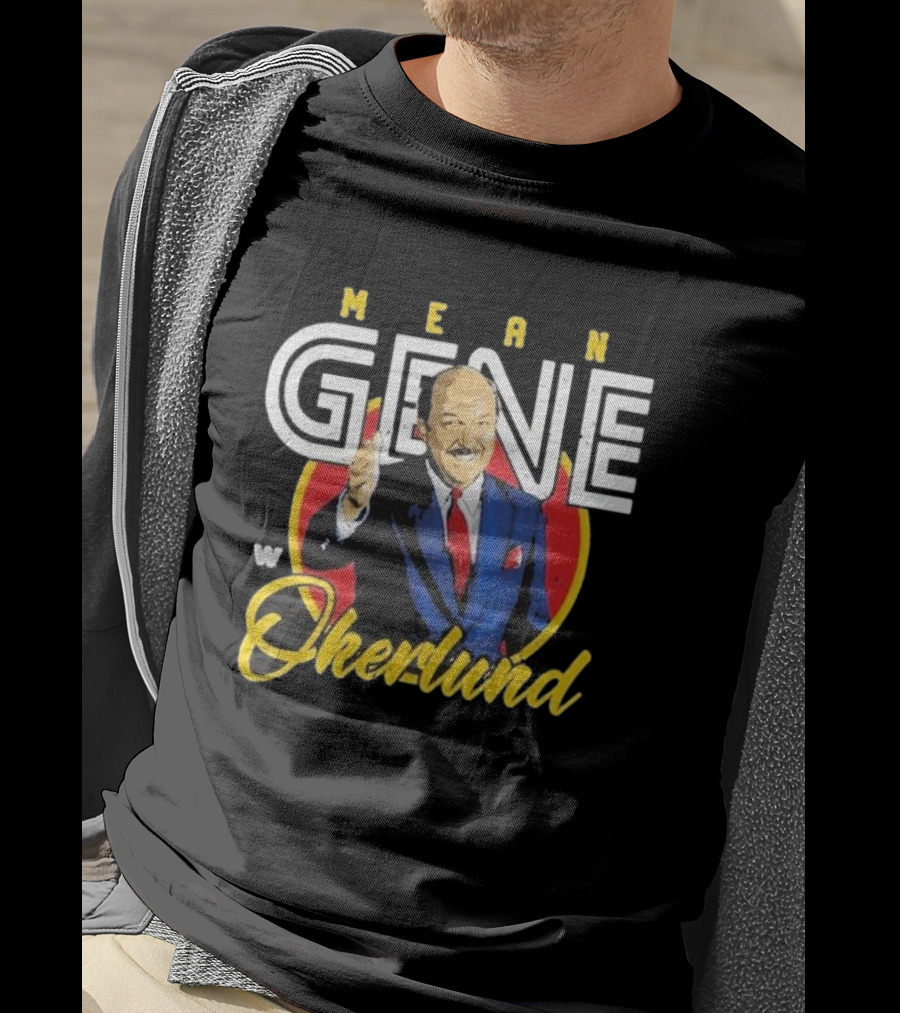 Mean Gene Okerlund W Emblem 500 Level T-Shirt