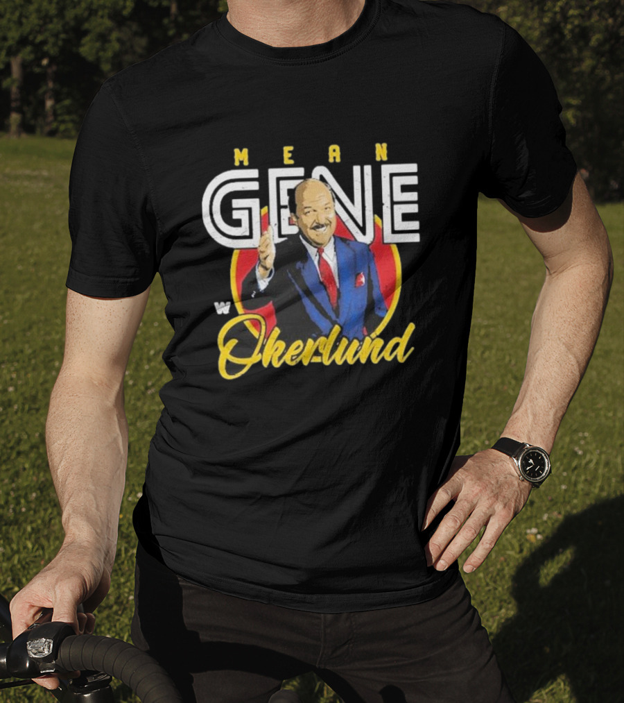 Mean Gene Okerlund W Emblem 500 Level T-Shirt