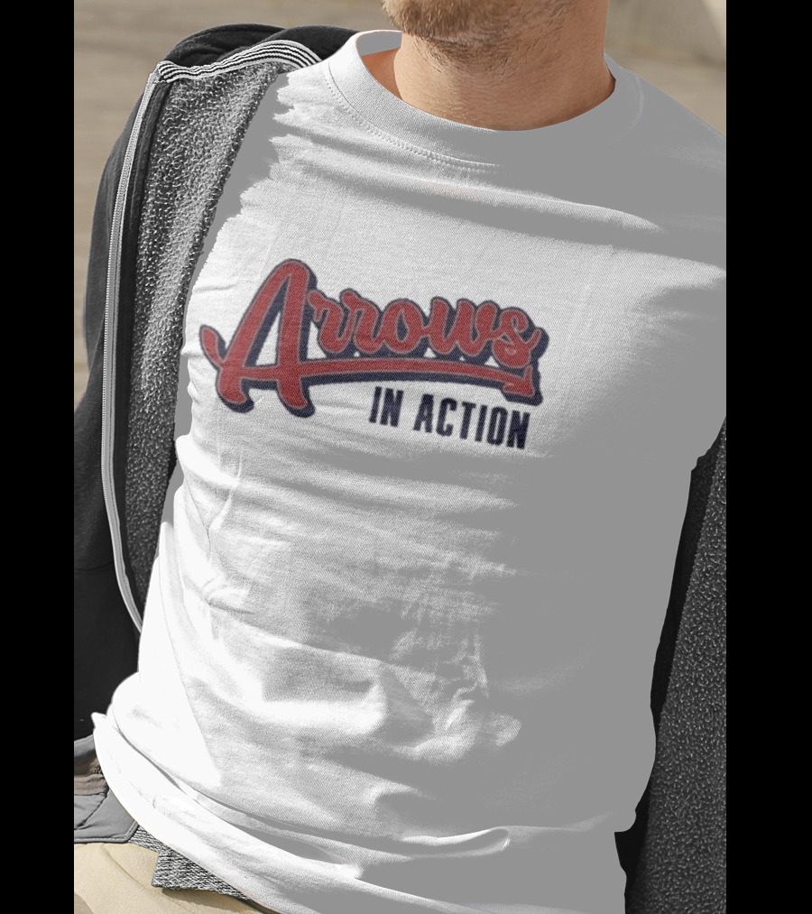 Arrows In Action Vintage Athletic Script T-Shirt