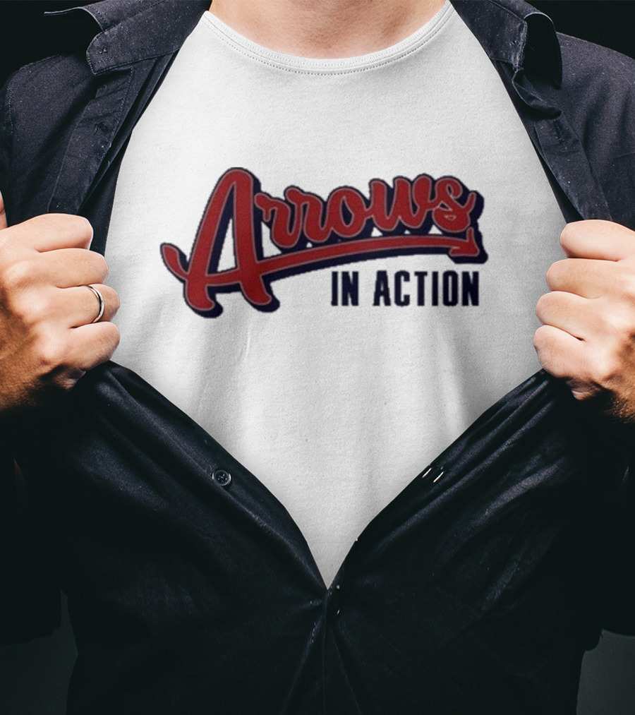 Arrows In Action Vintage Athletic Script T-Shirt