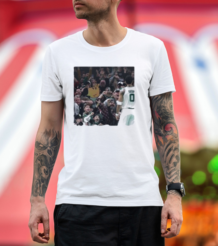 Chill Guy Dog Celtic Boston Tatum 0 Fan Crowd T-Shirt