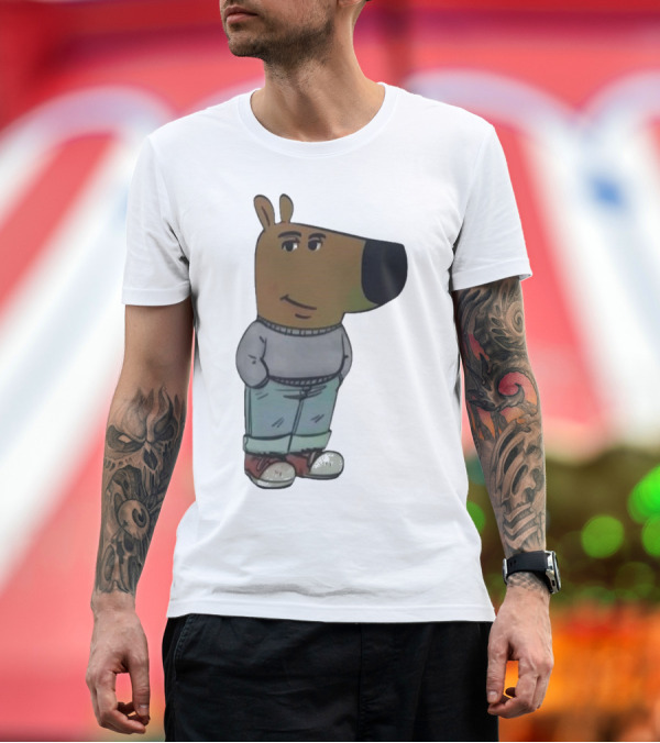 Premium T-Shirt: Chill Guy Dog Meme Tiktok 2024 Trendy Character T-Shirt Chill Guy Dog Meme Tiktok 2024 Trendy Character T-Shirt