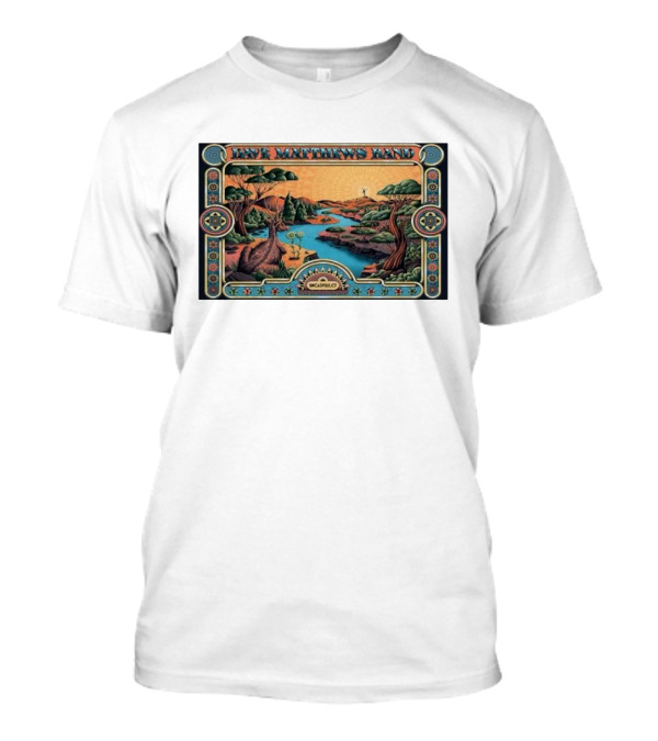 Dave Matthews Band Mohegan Sun Arena Uncasville Nov 20 2024 Psychedelic Landscape T-Shirt