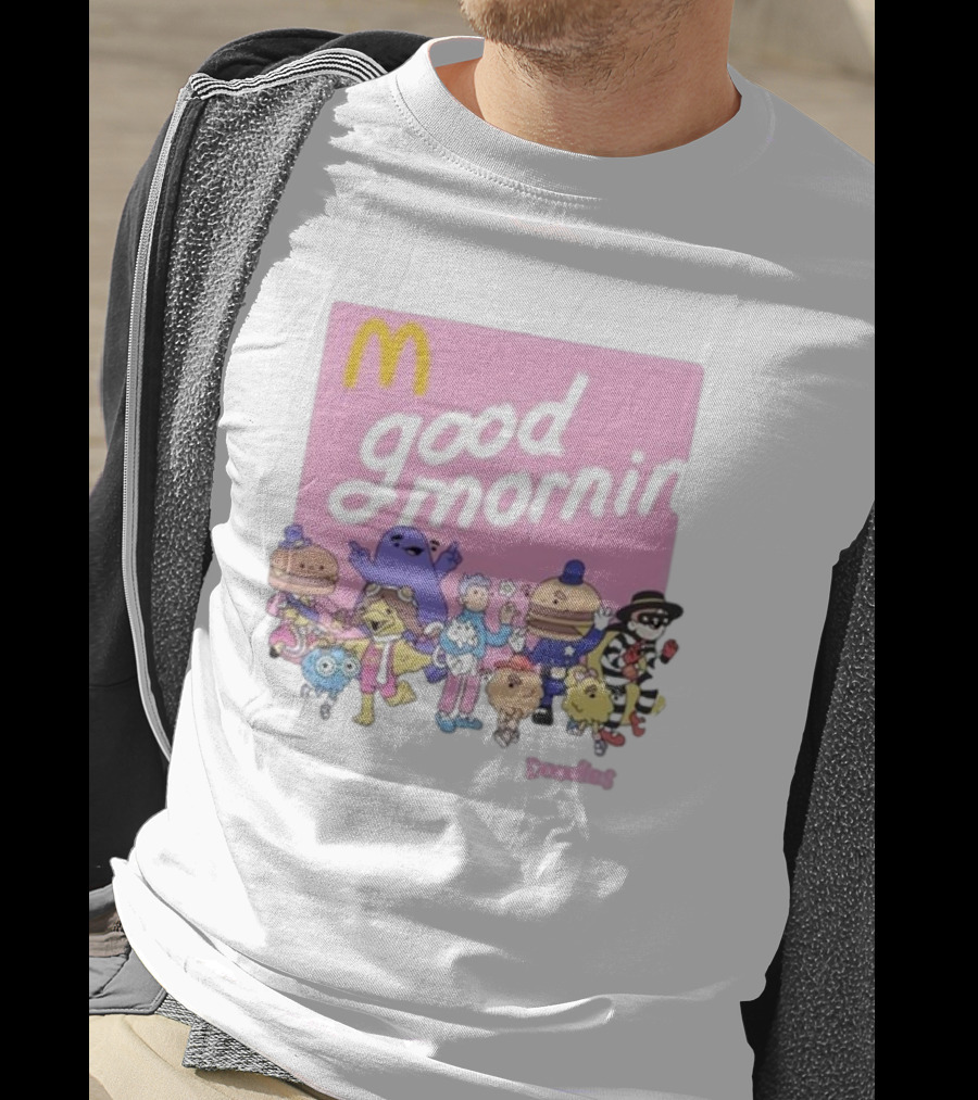 Doodles X McDonald's Good Mornin' Crew Vintage Characters T-Shirt