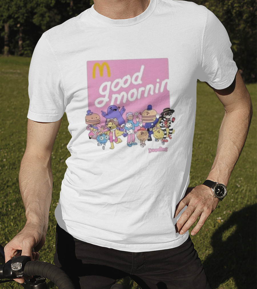 Doodles X McDonald's Good Mornin' Crew Vintage Characters T-Shirt