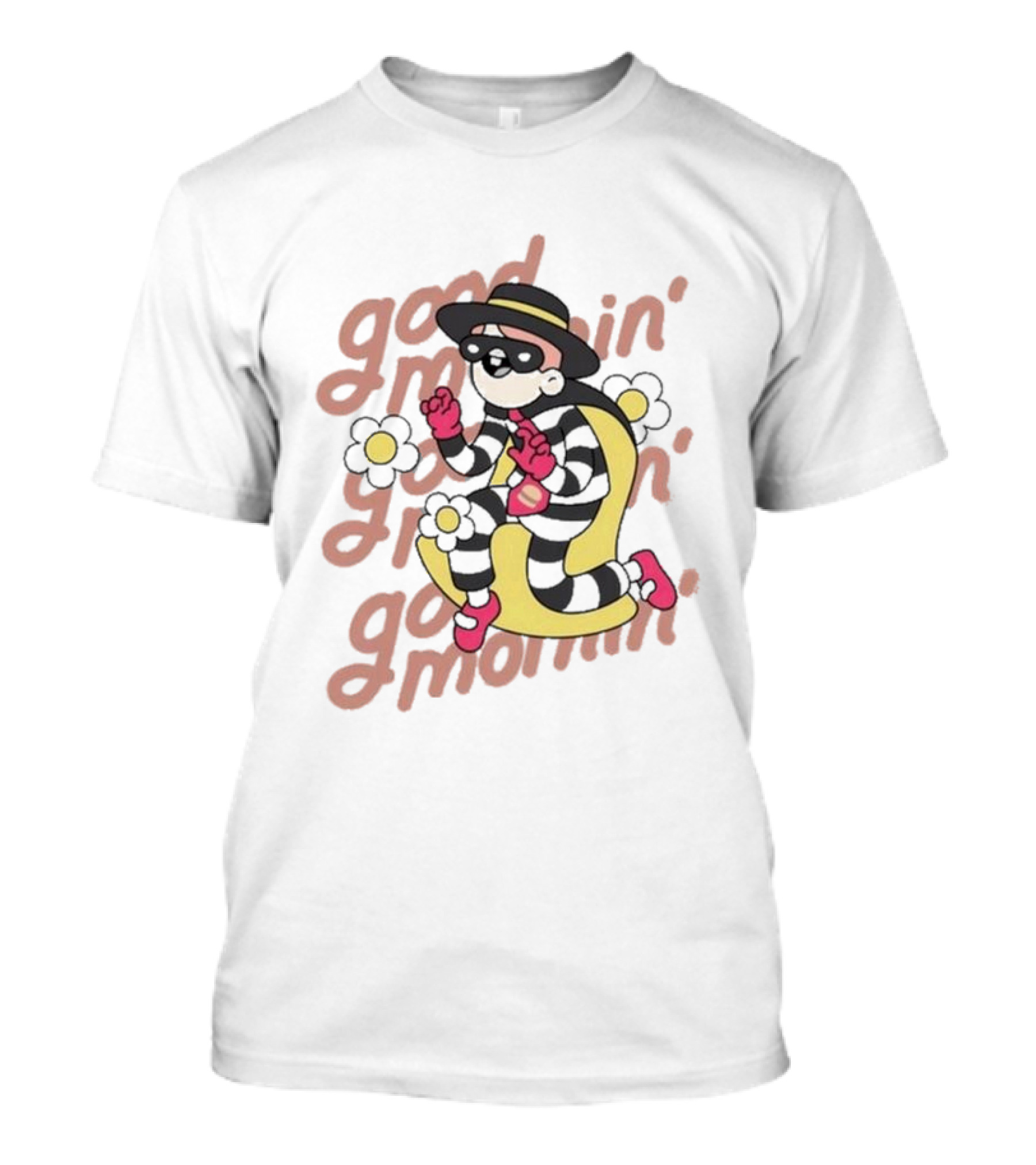 Doodles X McDonald’s Good Mornin’ Hamburglar With Flowers T-Shirt
